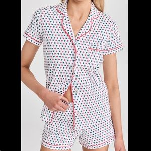 roller rabbit red and green heart polo pajamas